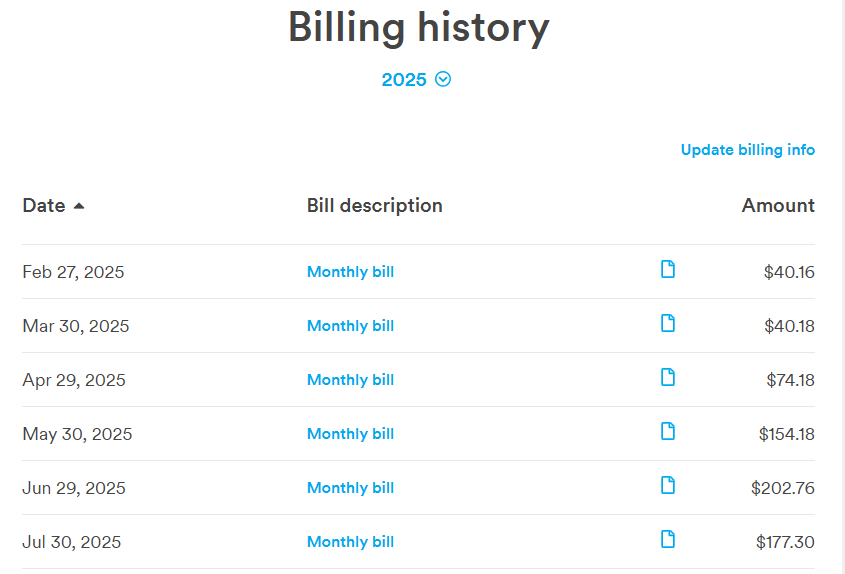 CLG128798's tweet photo. @tingFTW I thought you all were supposed to be a low cost carrier.  Apparently, if you're on an old plan, you can get totally screwed.  Customer service couldn't do anything to fix this.  My mom has been a customer for 10 years.   So disappointed. https://t.co/vIQEsLDA8E