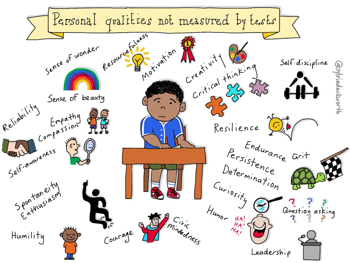 Personal qualities not quantified by exams.