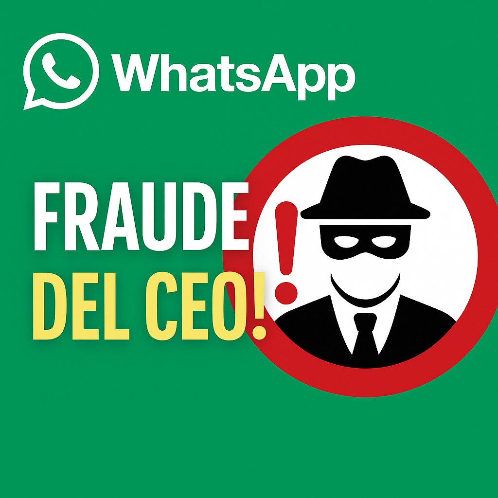 📲 ¿Tu “jefe” te escribe por WhatsApp pidiendo dinero desde un número que no tienes guardado?  
¡Podría ser un #FraudeDelCEO! 🚨

🔎 Gracias a @incibe por recordarnos: verifica siempre por otro canal.  
📞 Una simple llamada evitará un gran susto.  
#Ciberseguridad #CiberFácil