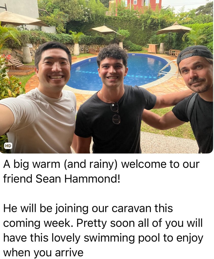 wekesa_amos's tweet photo. Breaking News

Sean Hammond, an American social media travel influencer just landed in Uganda today afternoon for @RwenzoriMarathn 2025 

Sean has over 1m followers on instagram for example and directly influences those interested in travel in the US.

He will travel around Uganda before and after the marathon and his followers will get a chance of seeing this beautiful country called Uganda. 

He just joined @RyanChenLee and Jesse who are also here for @RwenzoriMarathn and Uganda from America too.