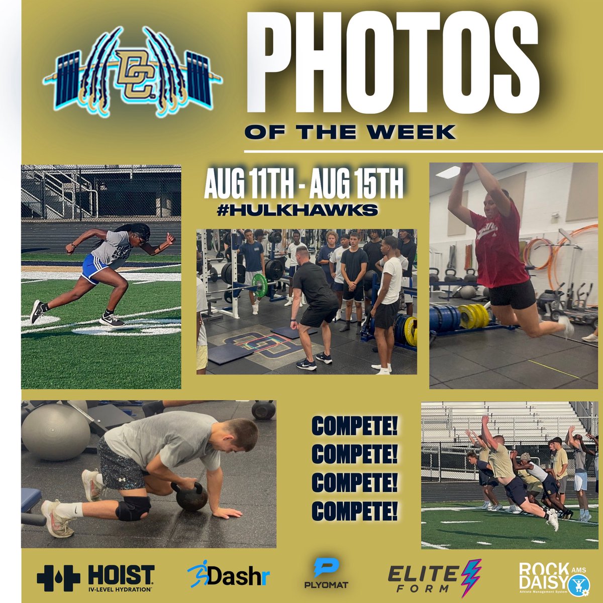 DCHawkPOWER's tweet photo. ‼️ Photos of the Week for 8/11/25 - 8/15/25 ‼️ 

#HulkHawks #Compete #CompetitiveBest #Hawkamania #DecaturProud #PersonalBest #ProfessionalBest https://t.co/D7s40EY1uA