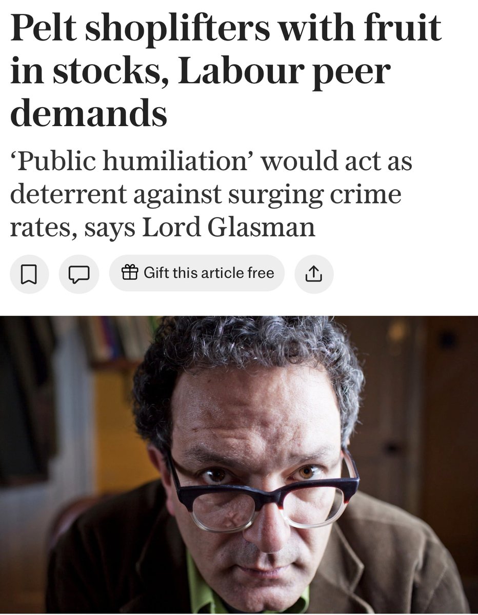 Lord Lanyard Glasman showing once again that Blue Labour has nothing to offer the working class but performative cruelty.