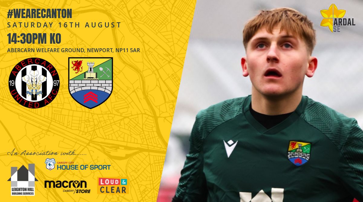 Canton Football Club (@cantonfballclub) on Twitter photo ๐ฃ๏ธ | Up Next ๐๐๏ธ
๐
| Saturday 16th August
๐
| <a href="/ArdalSouthern/">Ardal Southern</a> East MD 5
๐ | <a href="/AbercarnUnited/">Abercarn United AFC</a> (A)
โฑ๏ธ | 2.30pm KO
๐๏ธ | Abercarn Welfare Ground
๐ซ | NP11 5AR
#WeAreCanton #AwayDays ๐ฃ๏ธ | Up Next ๐๐๏ธ
๐
| Saturday 16th August
๐
| <a href="/ArdalSouthern/">Ardal Southern</a> East MD 5
๐ | <a href="/AbercarnUnited/">Abercarn United AFC</a> (A)
โฑ๏ธ | 2.30pm KO
๐๏ธ | Abercarn Welfare Ground
๐ซ | NP11 5AR
#WeAreCanton #AwayDays