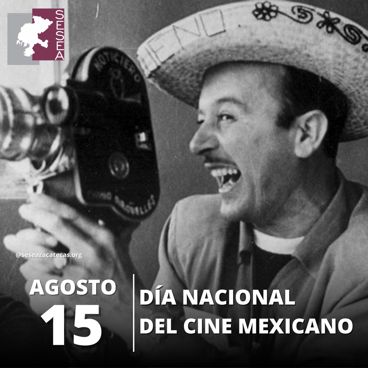 #Efemérides
📅 15 de agosto, una fecha que reconoce el talento, la diversidad y el impacto cultural de la industria cinematográfica nacional. Instituida en 2017, esta efeméride recuerda la primera proyección pública de cine en México, realizada el 15 de agosto de 1896.