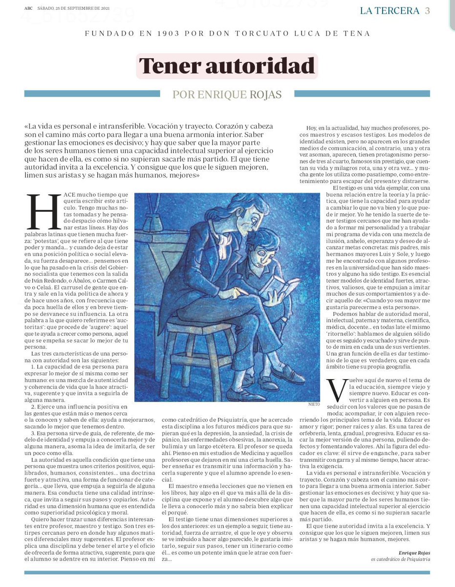 Ismael Sanz (@sanz_ismael) on Twitter photo Educar es convertir a alguien en persona. Enseñarle valores que no pasen de moda: amor, generosidad, lealtad, esfuerzo. Una vida lograda es una obra de arte hecha existencia. <a href="/DR_ENRIQUEROJAS/">ENRIQUE ROJAS</a> Educar es convertir a alguien en persona. Enseñarle valores que no pasen de moda: amor, generosidad, lealtad, esfuerzo. Una vida lograda es una obra de arte hecha existencia. <a href="/DR_ENRIQUEROJAS/">ENRIQUE ROJAS</a>