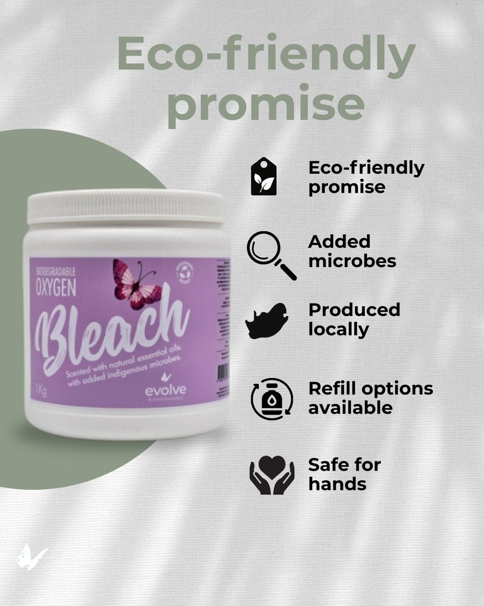 A little goes a long way. Our OxyBleach doesn’t need a heavy hand—just an eco one. 😉 #EcoClean #UseLessDoMore