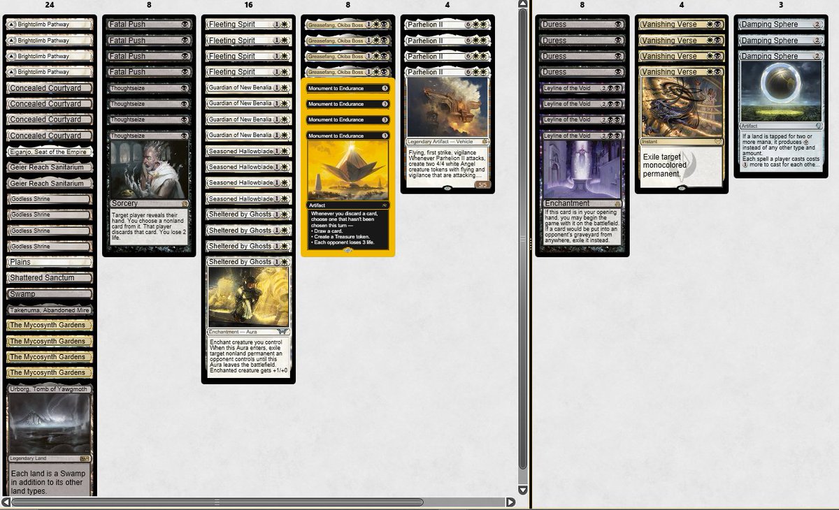SanPop_mtgo's tweet image. Top8 with topomoto in pioneer Challenge.
Did not play the format for years.