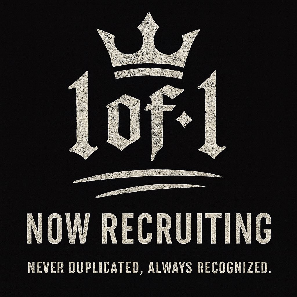 🚨 ANNOUNCEMENT 🚨
We’re proud to introduce “1 OF 1 Entertainment” <a href="/1O1ENT/">1 OF 1</a> — a new content &amp; streaming collective built for creators who stand out from the crowd.

🎯 Now Recruiting!
If you’re a dedicated content creator, streamer, Musician/Artist or creative visionary looking to