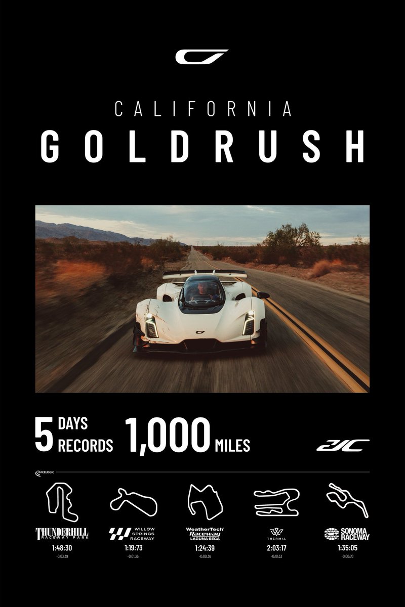 5 records, 5 days, 1,000 miles. In July, 2025, this Czinger 21C set a new standard for hypercar performance and endurance: driving across 1,000 miles of public roads to set five officially validated production car lap records in five consecutive days. Referred to as the