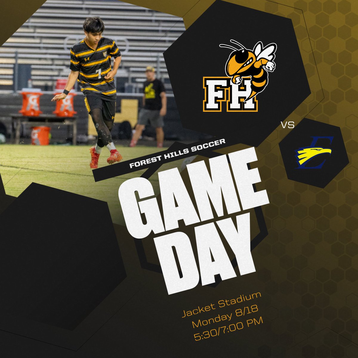 coachmrgee's tweet photo. Come out Monday 8/18 for FHHS ⚽️ first home game vs East Meck.  JV 5:30/Varsity 7pm.  Both teams are 1-1 in play. Would love to see a big crowd for Forest Hills first athletic home event this year.
@FHHS_Athletics @foresthills
@AGHoulihan @UCPSNCAthletics https://t.co/axYhsYQtmH