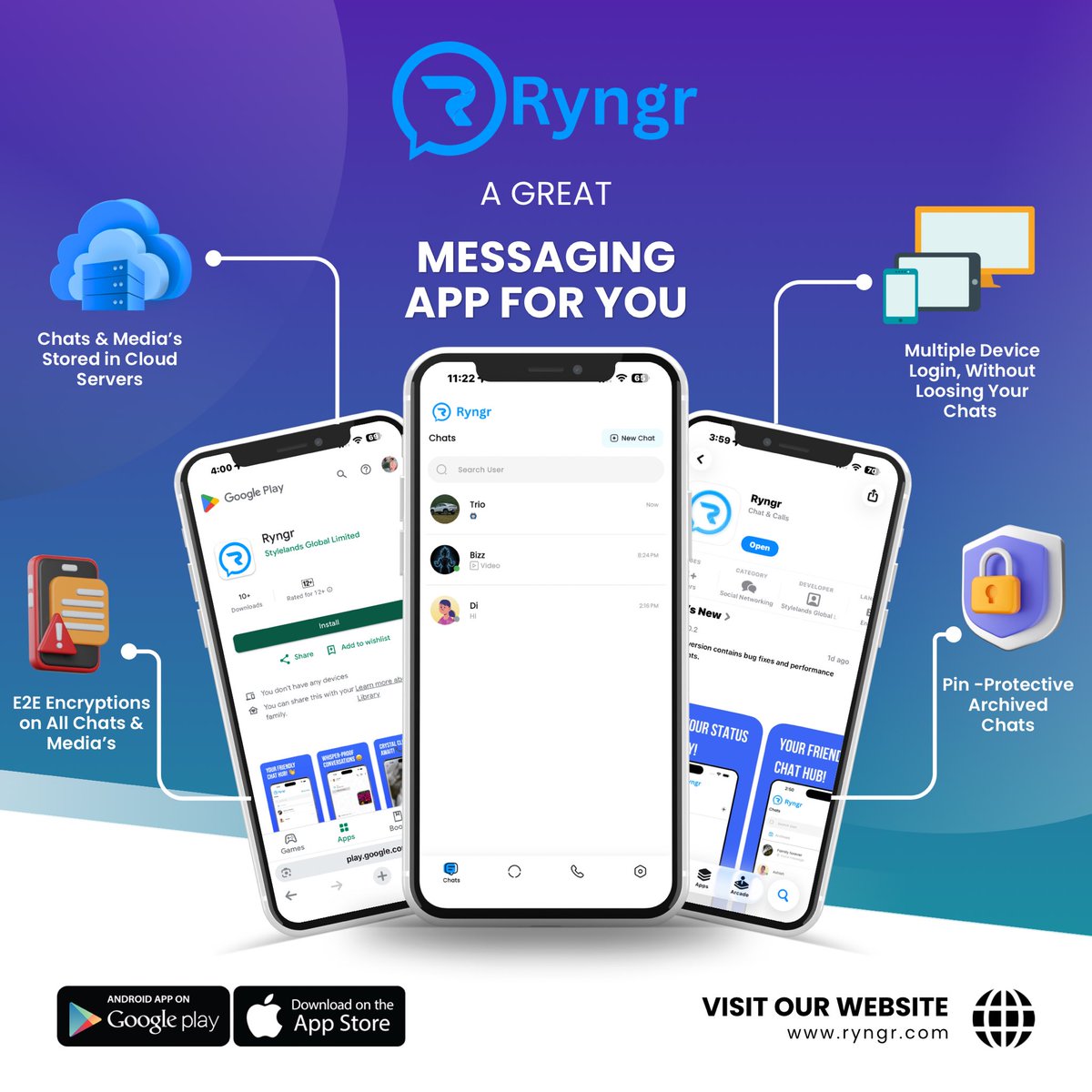 React Native encrypted messaging app by Ashish Kumar