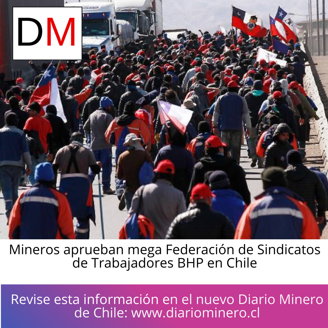 #Mineros crean mega Federación de Sindicatos de Trabajadores #BHP en #Chile. Ya tres sindicatos de #Escondida y #Spence están unidos y se vienen más. Todos los detalles en el Diario Minero de Chile (DM): DiarioMinero.cl. diariominero.cl/index.php/mine…
<a href="/SupervisoresMEL/">Sindicato Supervisores Minera Escondida BHP</a>