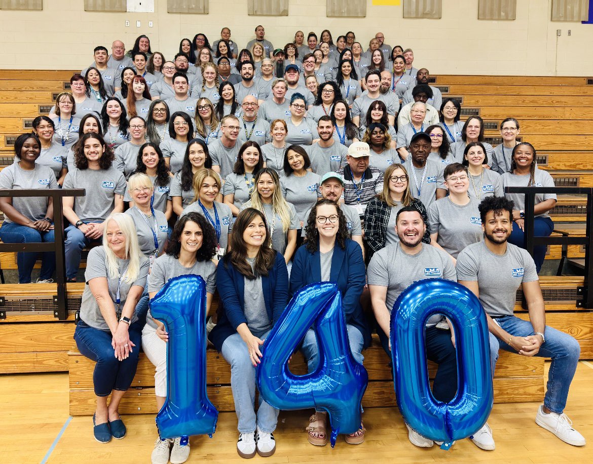 DirectoraMMR's tweet photo. Congratulations to @LivelyFalcons for educating students for 140 years! Our phenomenal staff are looking forward to a great year with our Falcons! @AustinISD @Secondary_AISD https://t.co/l9pZGK5lCF