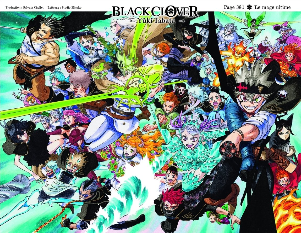 roylouisjean's tweet photo. Scan 381, 382 &amp; 383 de Black Clover au calme... 🔫🔫🔫
Louuuuuuuurd rhooooooo !!! 🏋️‍♂️
#ClinDOeil #BlackClover #Yuno #Asta #AnimesAddictions 
Black Clover Addictions https://t.co/PqkvmjRocO