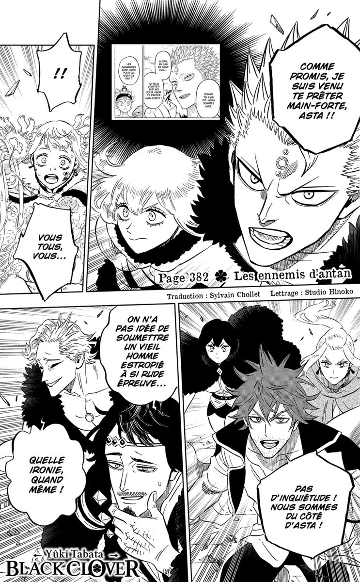 roylouisjean's tweet photo. Scan 381, 382 &amp; 383 de Black Clover au calme... 🔫🔫🔫
Louuuuuuuurd rhooooooo !!! 🏋️‍♂️
#ClinDOeil #BlackClover #Yuno #Asta #AnimesAddictions 
Black Clover Addictions https://t.co/PqkvmjRocO