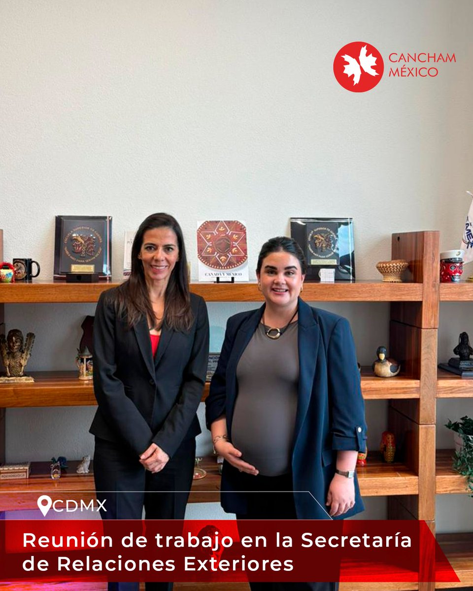Ayer, en la Secretaría de Relaciones Exteriores (<a href="/SRE_mx/">Relaciones Exteriores</a>) , nuestra Directora General, Carla Bustillos, sostuvo una reunión con Cristina Planter, Directora General de Estrategia Diplomática para América del Norte, y Natalia Figueroa, Directora de Asuntos Políticos de Canadá y