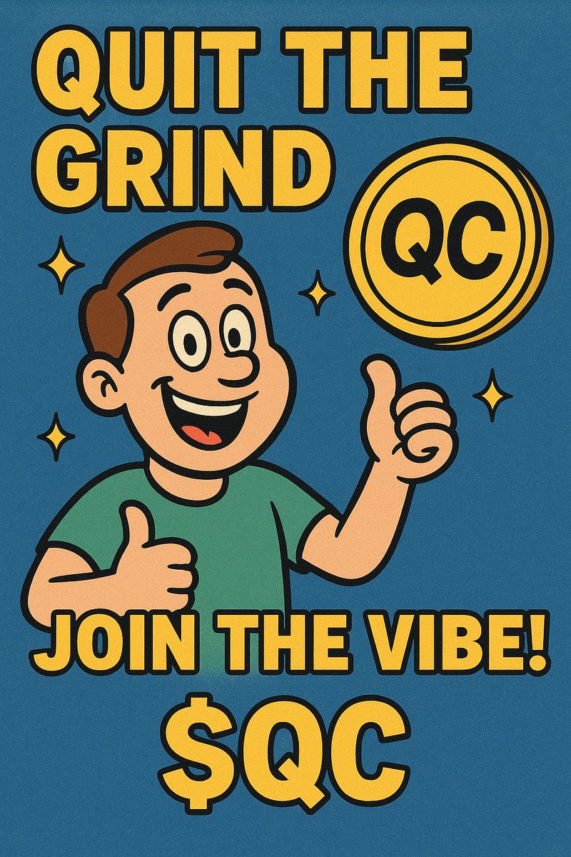 Quit the grind, join the vibe 🌟
The $QC train isn’t waiting 🚀💨
#Quitcoin #Solana #MemeCoin #CryptoFam