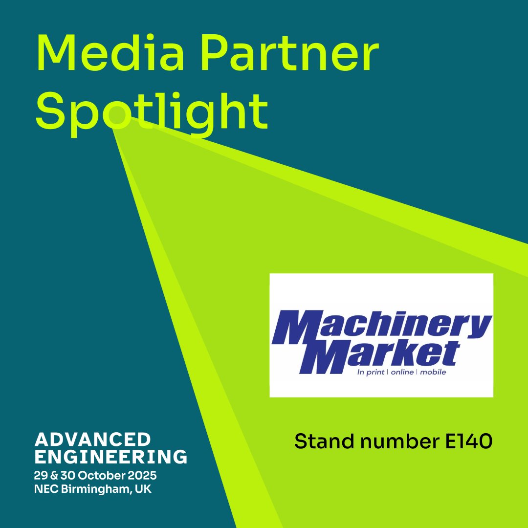 Machinery Market is a trusted voice in UK manufacturing, providing the latest updates on machine tools, engineering news, and industrial innovation. 🤝 

Explore the full list of partners and supporters on our website: bit.ly/4othi8l

#Sponsor #AEUK25 #MachineryMarket