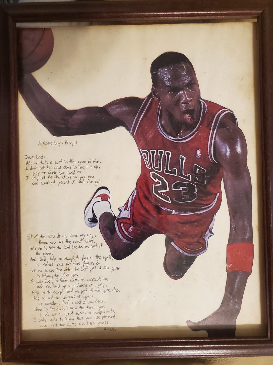 "A Game Guy's Prayer" 
Home always keeps me humble.