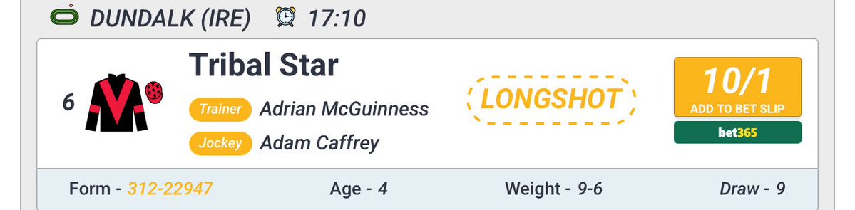 GetYourTipsOut (@getyourtipsout) on Twitter photo TRIBAL STAR ⭐️
LONGSHOT LANDED!!!!!!!!!!!!!!!!!!!!
Get in <a href="/thoroughbredsuk/">Dooley Thoroughbreds</a> <a href="/james_dooley/">James Dooley</a> <a href="/davedoolz/">David Dooley</a> Back in business ❤️🖤 TRIBAL STAR ⭐️
LONGSHOT LANDED!!!!!!!!!!!!!!!!!!!!
Get in <a href="/thoroughbredsuk/">Dooley Thoroughbreds</a> <a href="/james_dooley/">James Dooley</a> <a href="/davedoolz/">David Dooley</a> Back in business ❤️🖤