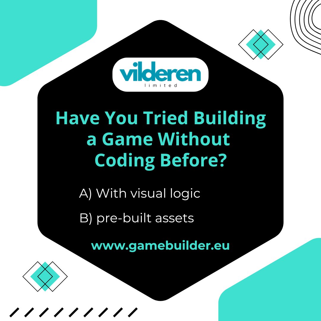 VilderenLtd's tweet image. Our users prove otherwise every day.  With visual logic, pre-built assets, and intuitive editors, your ideas can come to life faster than ever.   #NoCodeGameDev #GameBuilderQuestion