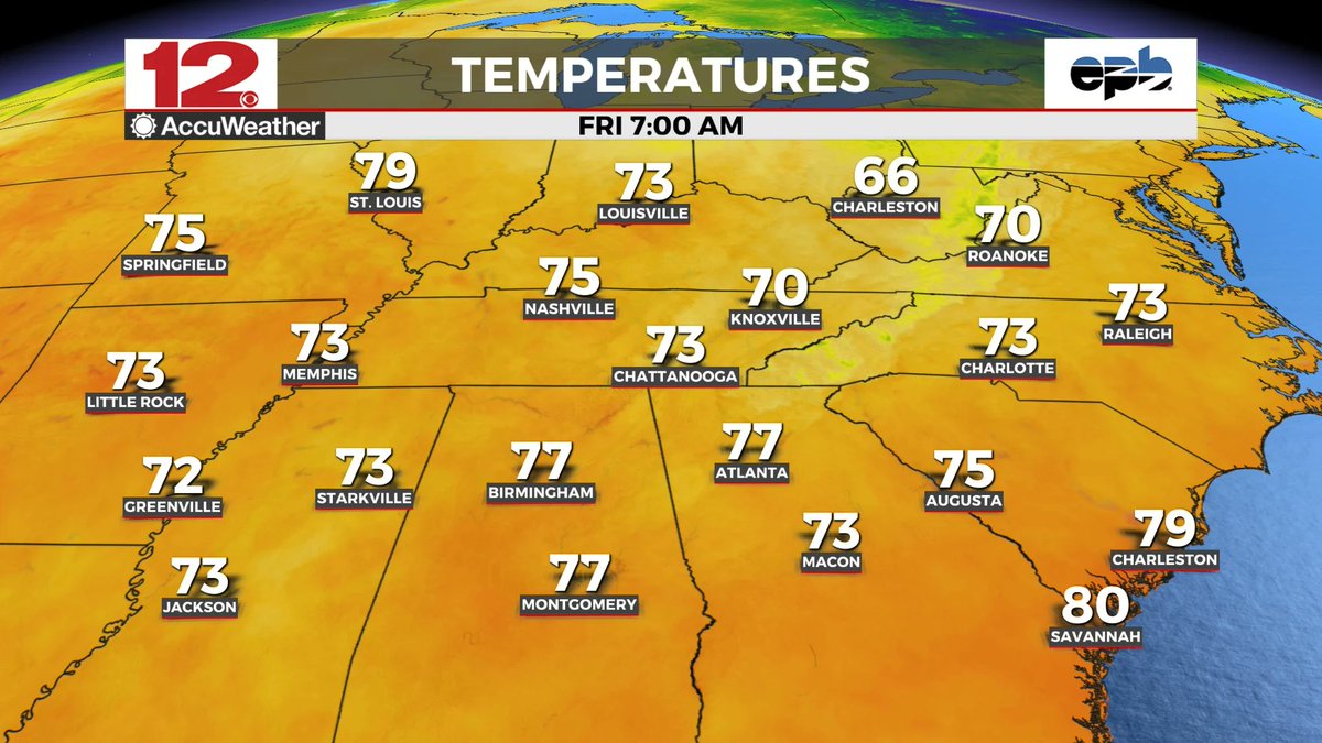 Hot and humid August weekend ahead!

facebook.com/profile.php?id…

#Corecast #CHAwx #TNwx #gawx #ALwx