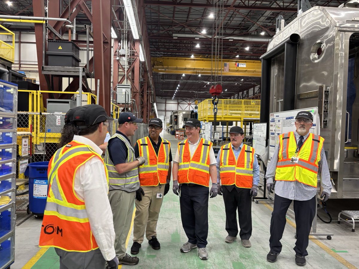 Rail cars downstate are being built by manufacturers upstate.

Yesterday I toured <a href="/AlstomUSA/">Alstom USA</a>'s Plattsburgh facility following the new contract they signed to build 300 rail cars for the <a href="/MTA/">MTA</a>. I will always go to bat to help bring manufacturing work to upstate workers!
