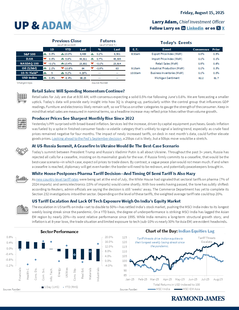 Time to get Up &amp; Adam! Our daily publication includes insights, the latest index numbers, and market-moving headlines to set you up for a well-informed day! raymondjames.com/-/media/rj/dot…