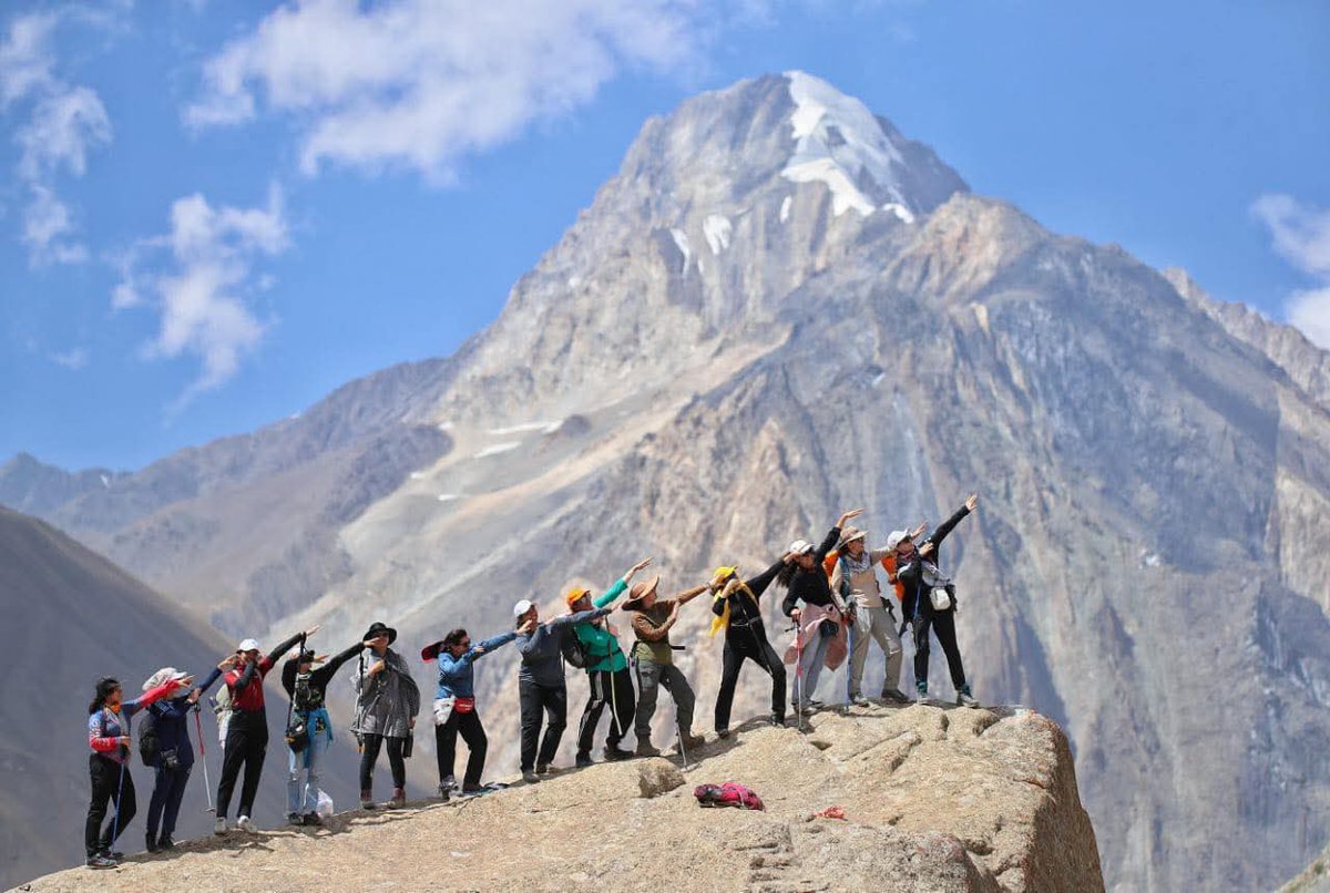 PeshTravelGuide's tweet image. Congratulations to all those female Trekkers who have successfully completed Tirich Mir base camp trek, these activities are part of Trich Mir summit Platinum Jubilee celebrations.
#lonelyplanet #pakistantourism #travelblogger #tourism #backpacker
#Chitral #k2