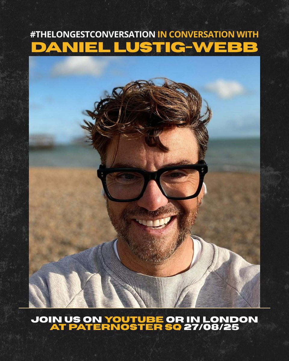 The fantastic Daniel Lustig-Webb is joining
#TheLongestConversation 🙌

Best known for five years on Channel 4's Gogglebox, Daniel is a professional hairdresser and L'Oréal colour specialist who speaks openly about LGBTQ+ rights, mental health and more recently, his experience of