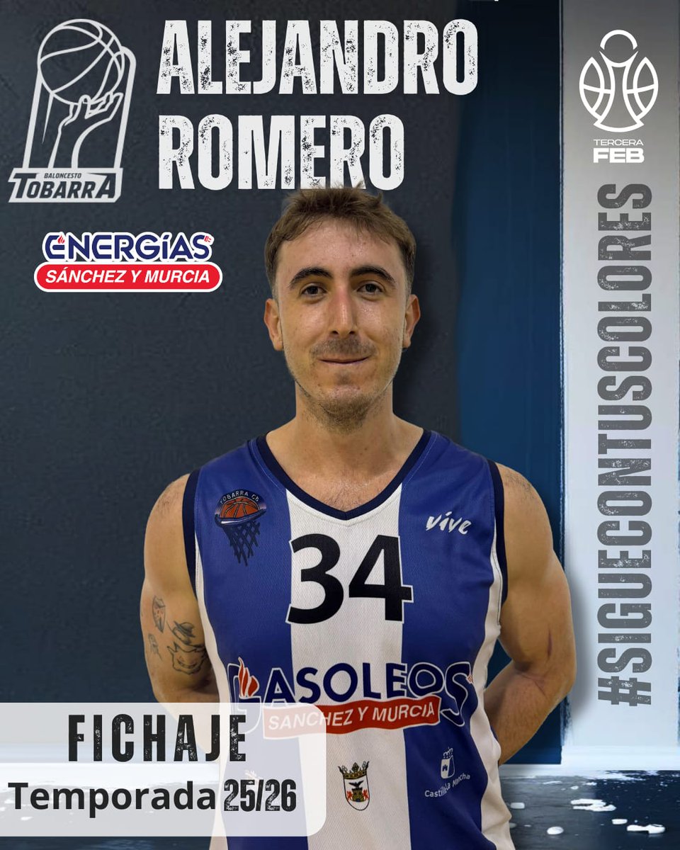 🔵 Alejandro Romero vuelve a casa 🔵

🤫🤙🏽El ala-pivot tobarreño de 22 años y 1'95m aportará energía y solidez defensiva sumado a su conocimiento del juego
 
Bienvenido de nuevo 🏡