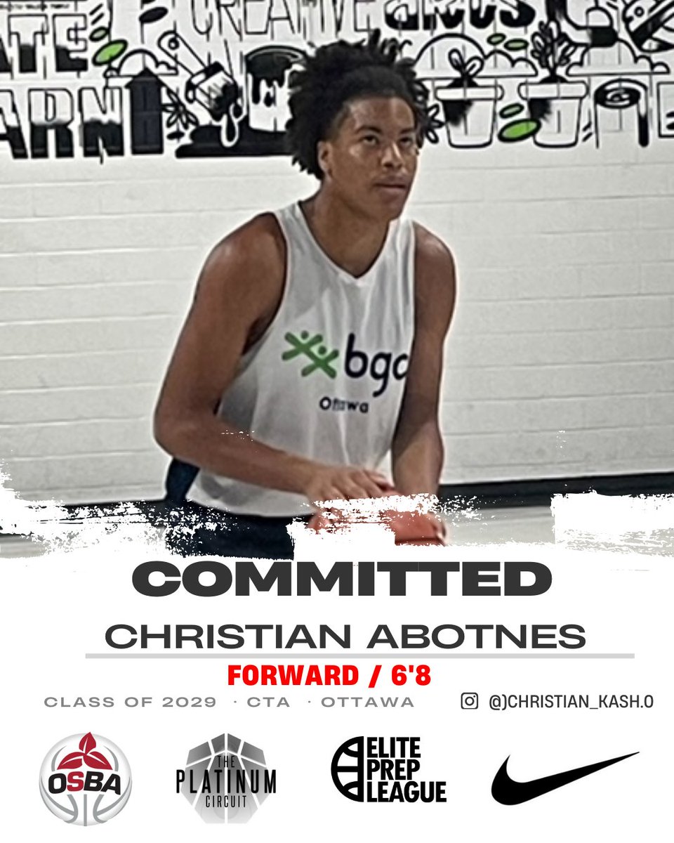 Canada Topflight Academy (@canadatopflight) on Twitter photo Excited to announce that 6'8 Class of 2029 F CHRISTIAN ABOTNES commits to SR Red/Gold! <a href="/DrewEbanks/">OnPointBasketball</a> <a href="/wesblairbrown/">Wes Brown</a> <a href="/themapleminute/">Josh Millican</a> <a href="/michaeltorres03/">Michael Torres</a> <a href="/PlatinumCircuit/">The Platinum Circuit</a> <a href="/OntarioSBA/">OSBA</a> <a href="/ElitePrepLeague/">ElitePrepLeague</a> <a href="/ottawahoops/">ottawahoops</a> <a href="/Tisinthehouse/">Tony House</a> <a href="/DwightJames11/">Don Negrodamus</a> <a href="/NotreDameOCSB/">Notre Dame High School</a> Excited to announce that 6'8 Class of 2029 F CHRISTIAN ABOTNES commits to SR Red/Gold! <a href="/DrewEbanks/">OnPointBasketball</a> <a href="/wesblairbrown/">Wes Brown</a> <a href="/themapleminute/">Josh Millican</a> <a href="/michaeltorres03/">Michael Torres</a> <a href="/PlatinumCircuit/">The Platinum Circuit</a> <a href="/OntarioSBA/">OSBA</a> <a href="/ElitePrepLeague/">ElitePrepLeague</a> <a href="/ottawahoops/">ottawahoops</a> <a href="/Tisinthehouse/">Tony House</a> <a href="/DwightJames11/">Don Negrodamus</a> <a href="/NotreDameOCSB/">Notre Dame High School</a>