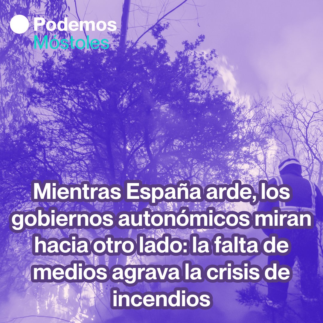🔥 España se quema y los gobiernos autonómicos siguen sin poner todos los medios necesarios. ¿Hasta cuándo la negligencia ante una emergencia que arrasa nuestro futuro? #Incendios #EmergenciaClimática #EspañaArde