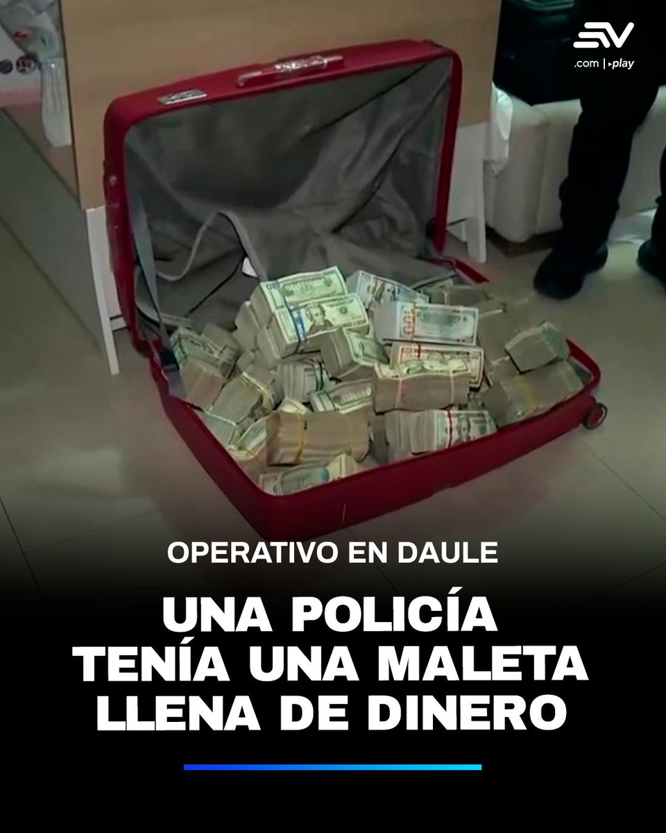 💰 Una maleta con dinero fue encontrada en una vivienda de La Aurora, #Daule, durante un operativo policial. 💻 bit.ly/3Jg3XQn