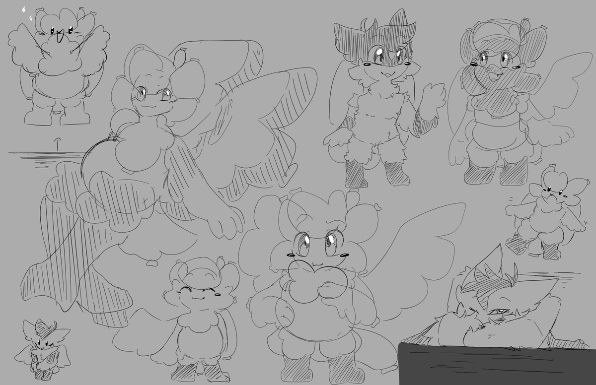 Puffadee's tweet photo. @Angelfluff723 @aric_xu the Toy Cousin Species being Ploomphadees I should've said too https://t.co/pFYrH8SOpg