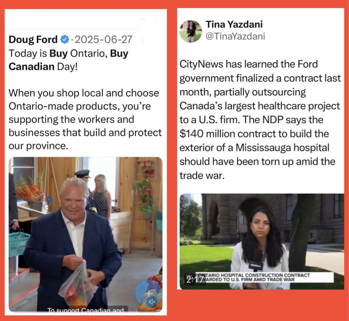 portagebaygirl1's tweet photo. Fellow Ontarians, this is your Captain America 🇺🇸 hard at work Protecting Ontario🤨

Doug Ford              Doug Ford 
June 27                    August 13
⬇️                              ⬇️ https://t.co/xUlF7Gpo7r