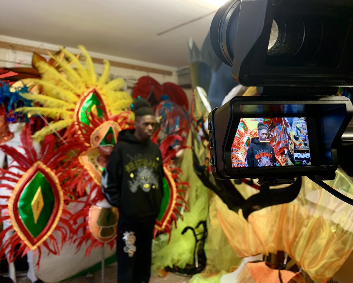 Screenhouse_TV's tweet photo. In our film on @BBCTheOneShow tonight, we’re with costume makers and dancers at Leeds West Indian Carnival. Founded by Arthur France in 1967, it’s the longest running Caribbean Carnival in Europe, and happens on Bank Holiday Monday https://t.co/Ah6WAOsgUt
