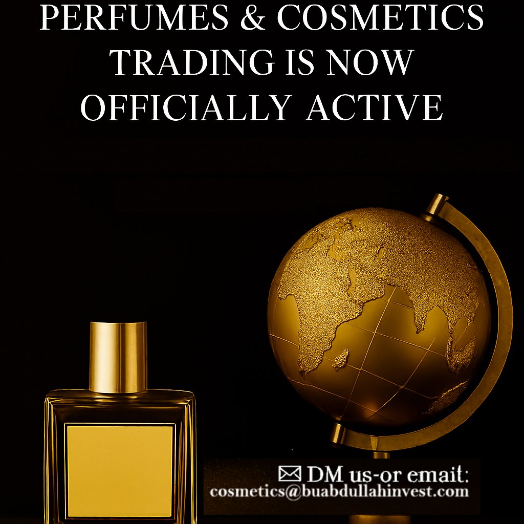 PerfumesTrading's tweet photo. We're Now Officially Active! 🌍📷
Luxury, heritage, and beauty—ready to reach the world.
#BuAbdullah #LuxuryBeauty #PerfumeLaunch #CosmeticsTrading #DubaiBrand #GlobalActivation #FragranceWorld #EntrepreneurLife #BrandAnnouncement #ArabianElegance https://t.co/4CuXpzXXBf