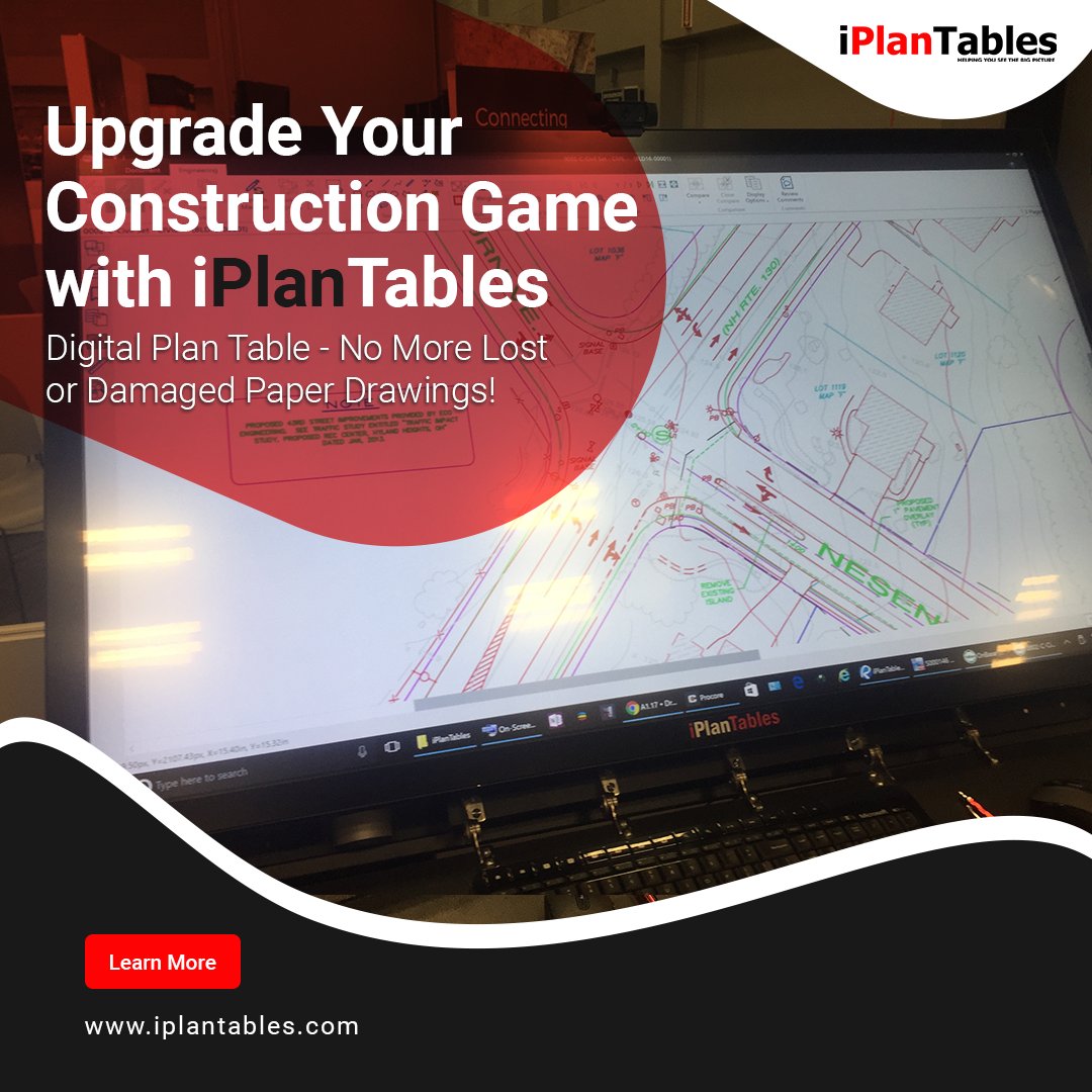iPlanTables is revolutionizing the construction industry with its breakthrough digital plan table. No longer do workers need to keep track of paper drawings, as iPlanTables does it all for them! 

hubs.li/Q03B2SGF0

#iplantables #touchscreenmonitor #USA #BlueBeam #Procore