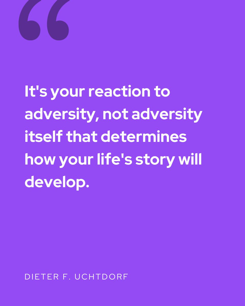 Your reaction to adversity is everything! 
#HopeSquad #PeerSupport #MentalHealthAwareness #SuicidePrevention #ShareTheHope #TogetherWeThrive