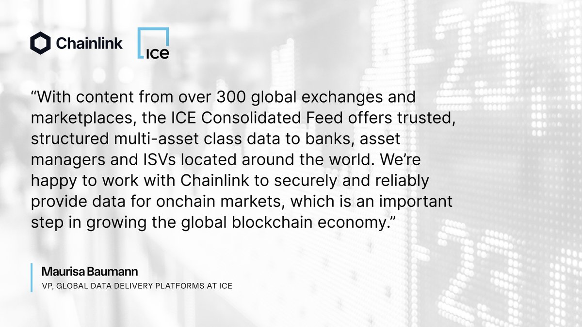 Intercontinental Exchange, a leading market infrastructure whose markets  cleared a record 1.2 billion futures & options contracts in the first half  of 2025, is bringing high-quality FX and precious metals data onchain