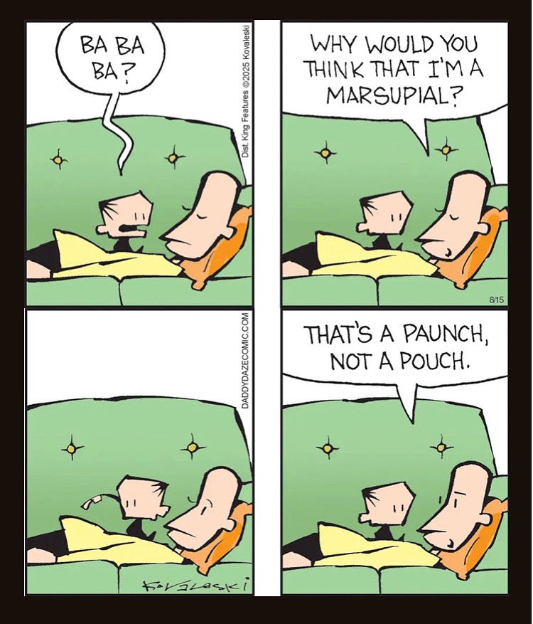 Please share - and if you like this, there’s more at daddydazecomic.com #daddydazecomic @comicskingdom
#parenting #dad #kids #baby #family #comics #cartoons