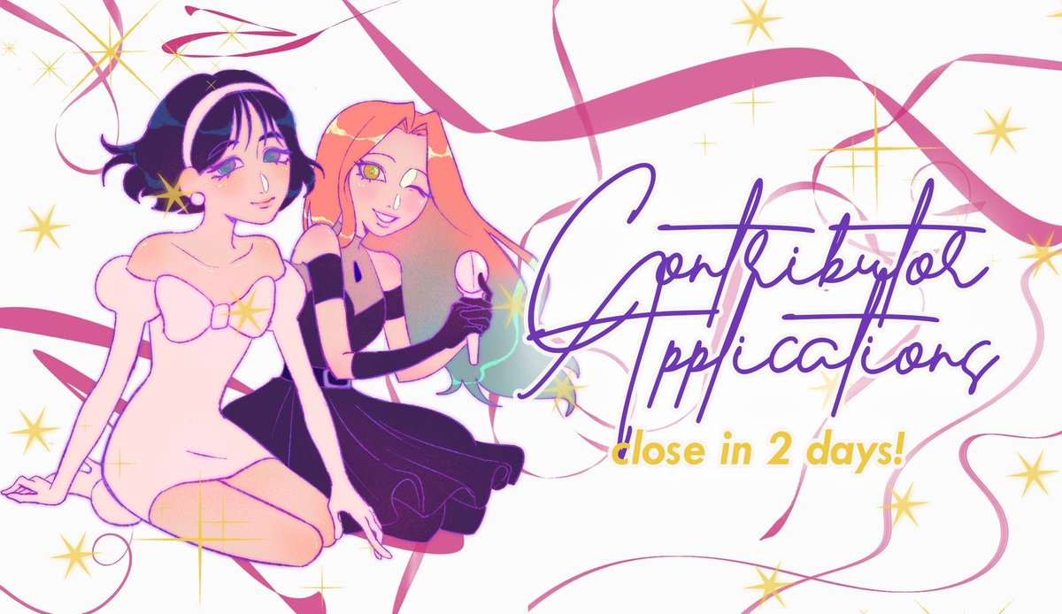 🎀 CONTRIBUTOR APPS: 2 Days Left 🎙️

Dream this dream with us and send in your application before we close in 2 days!

🎨 tinyurl.com/mizisuazine-pa…
🛍️ tinyurl.com/mizisuazine-me…
📖 tinyurl.com/mizisuazine-wr…

#mizisua #suamizi #alnst #alienstage #미지수아 #에이스테