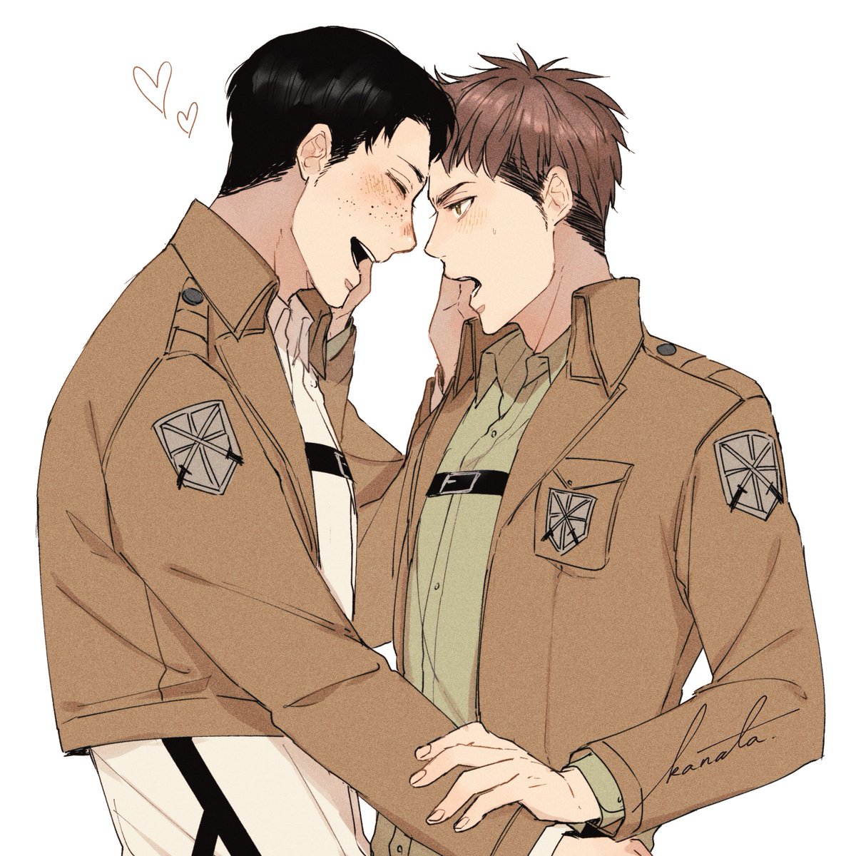 kanata_AOT's tweet photo. 💕マルコ→→→→→←ジャン https://t.co/JI4jAuqbY9