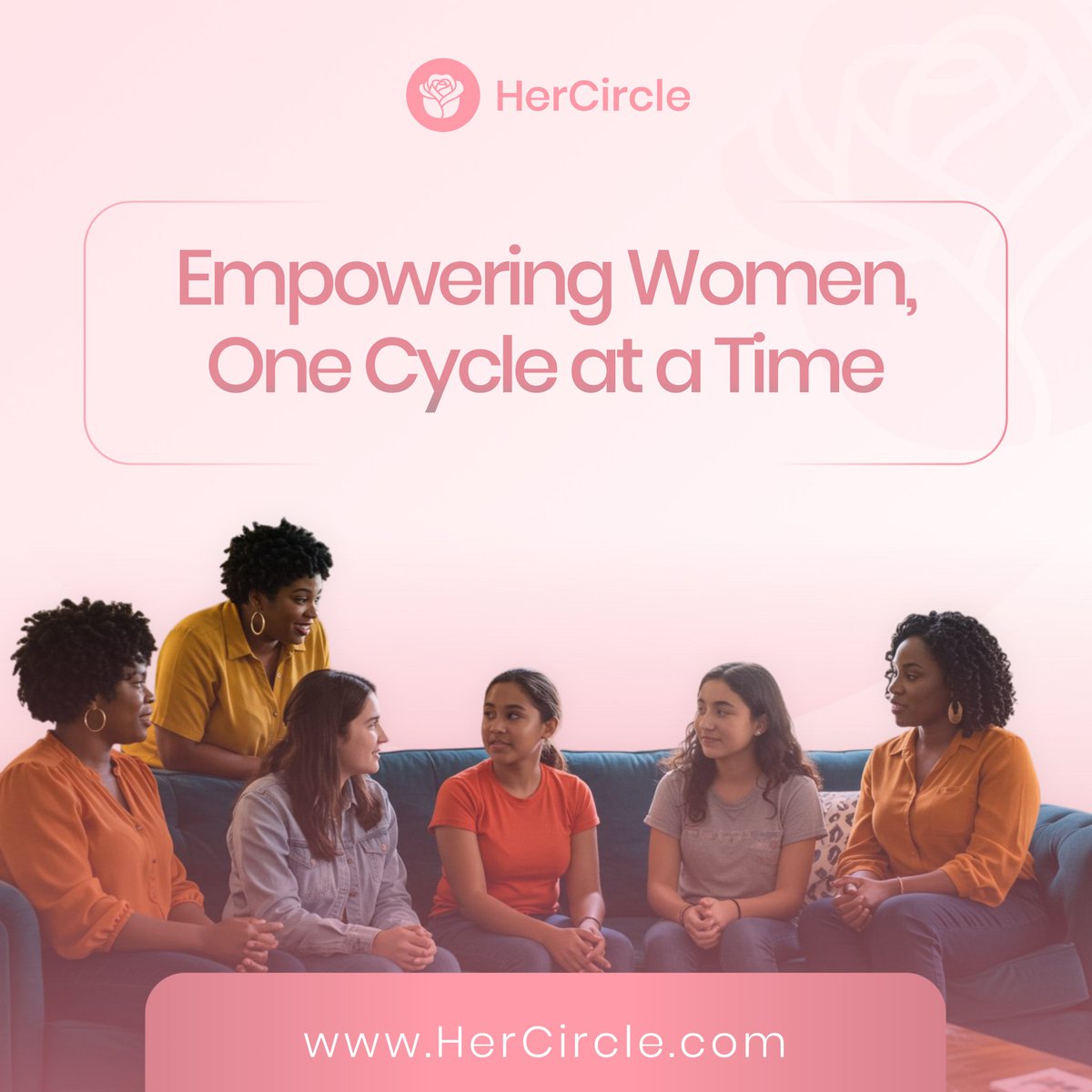 OROS10k's tweet image. I took on a challenge to designed a brand identity for HerCircle🩷, a women&apos;s wellness platform for period tracking and community support, aiming to create a safe space for women to manage their health and connect with others. What do you think?