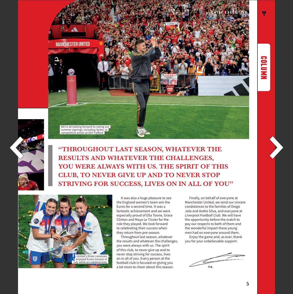 A new season brings back the programme notes.