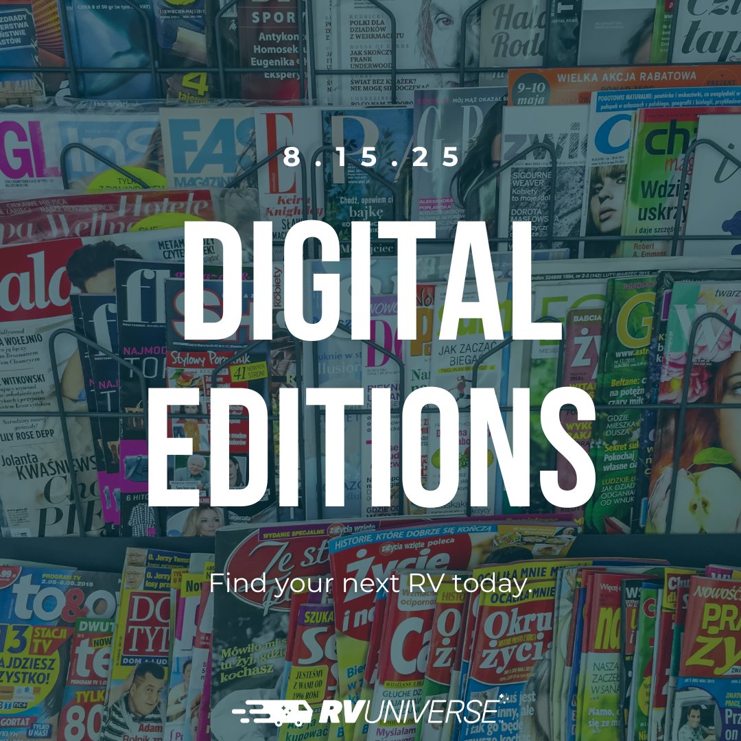 #DigitalEditions are out now! 🔥

Check out our latest editions of RVU East &amp; West to find RVs from dealers across the country! When you find one you like, click the image to learn more details!

Click here to start flipping 📰
🔗 ow.ly/7R8I50WGlqy

#RVUniverse #rvsales