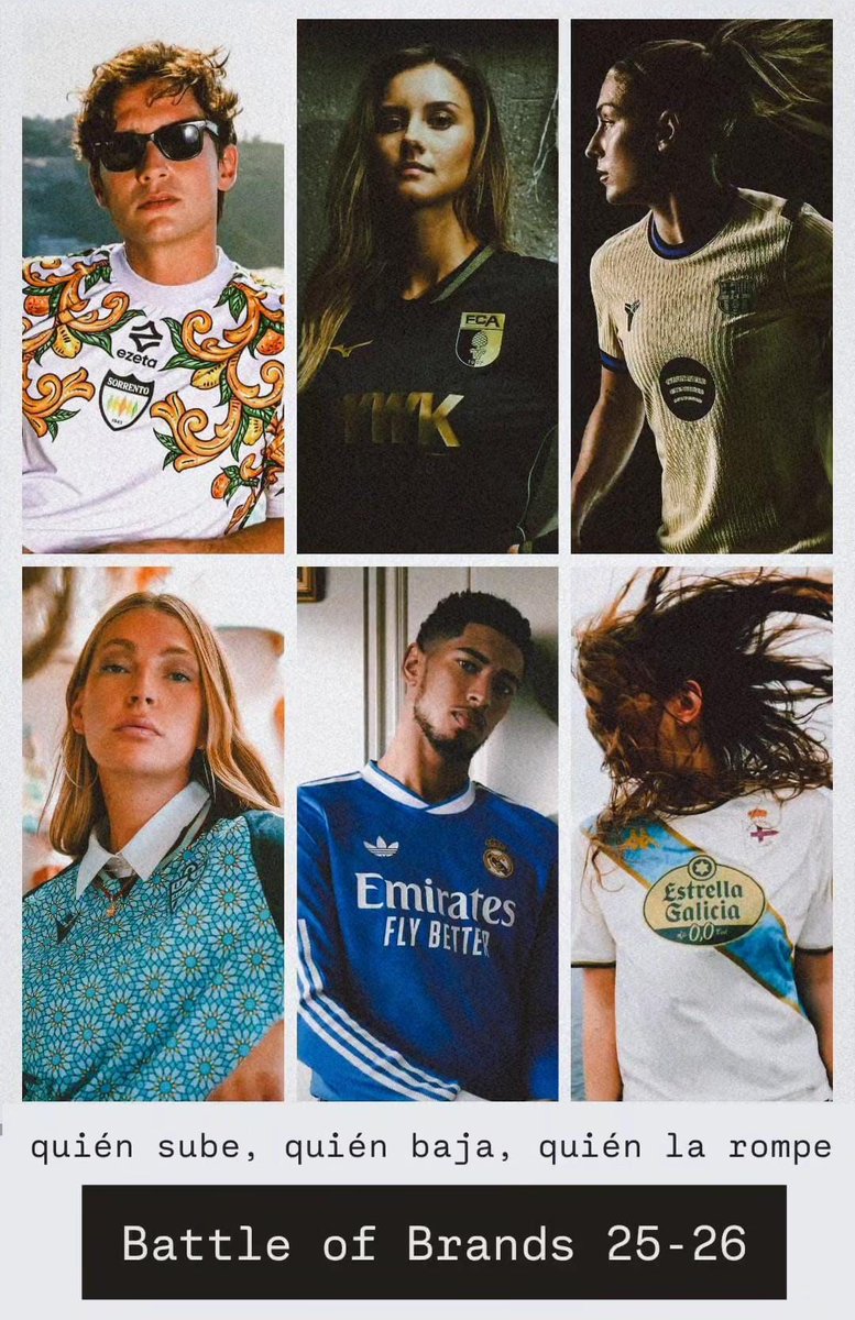 alejandromendo's tweet photo. Populismo by adidas, cinismo by Nike. Umbro y su perfil bajo, Macron en estado de gracia. Joma pide paso, Castore no tiene tiempo. Nocta nunca será Kappa y Puma por fin es Puma.

La batalla de marcas está servida. Pongo nota a la industria #adíadehoy 📊 🧵 https://t.co/tXzno74oBa