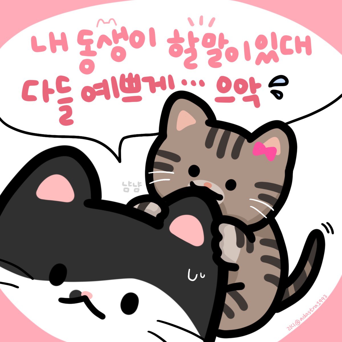 🐱 : 얘들아!

#망치 #빠루