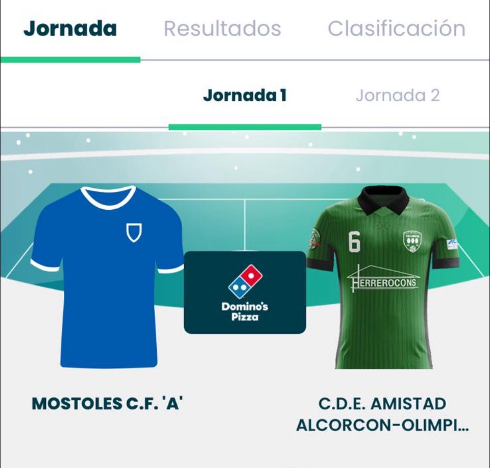 Que mejor forma de empezar a disfrutar el fútbol primera jornada en preferente aficionado   con el corazón dividido <a href="/Mostoles_cf/">Móstoles C.F.</a> donde juega el que para mí es el mejor portero mi gran amigo <a href="/IvoVillar/">Ivan Villar Merino</a> y  <a href="/cdeamistad/">C.D.E. Amistad</a> club donde juego y disfruto cada día del futbol <a href="/madridaltanto/">Madrid al Tanto</a>